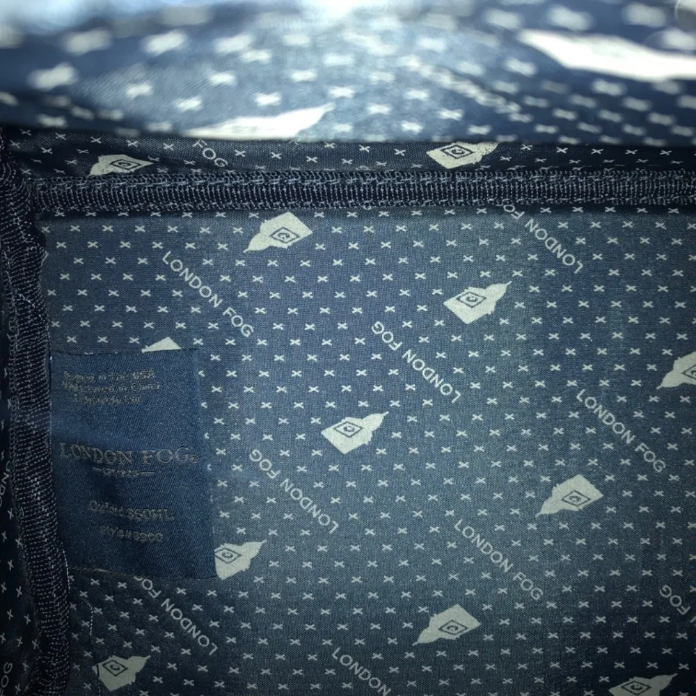 London Fog Oxford 360HL Houndstooth Satchel Cabin Bag Carry On Travel 8900
